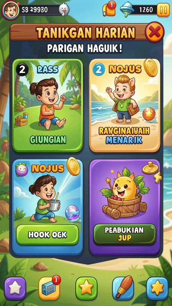 666ff - Karakter yang beragam dengan desain yang unik.