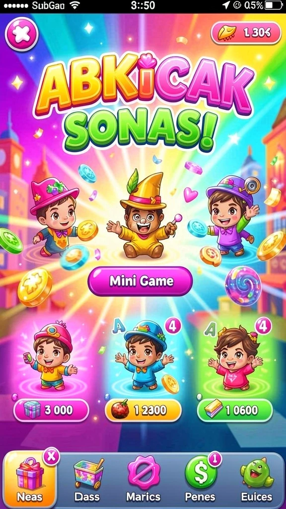 cinasipit - Screenshot menampilkan dunia permainan yang berwarna-warni.