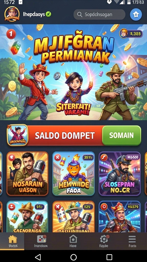 luck365 - Visualisasi hadiah yang bisa didapatkan dalam permainan.