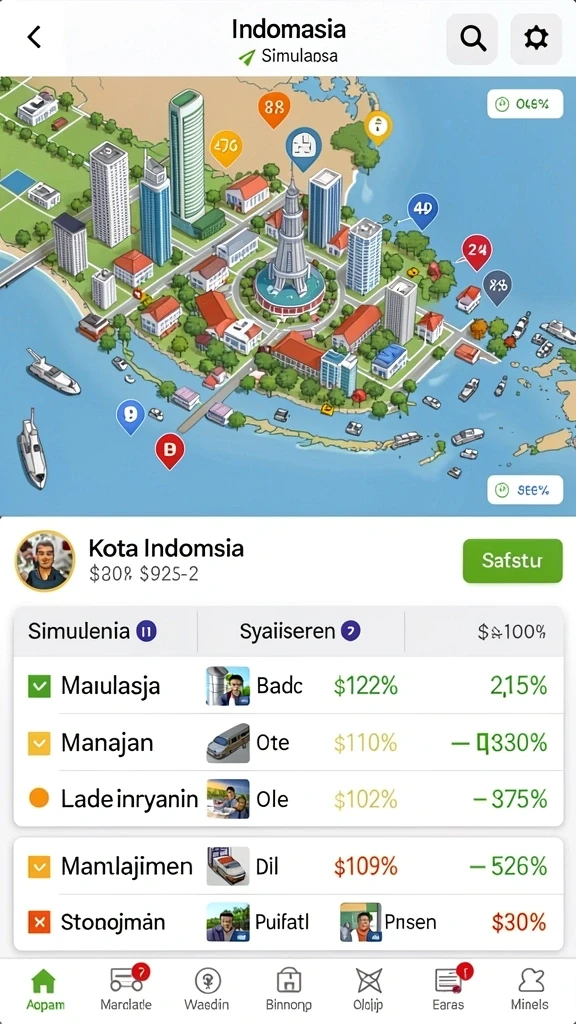 pp7 - Tampilan menu utama yang menarik.
